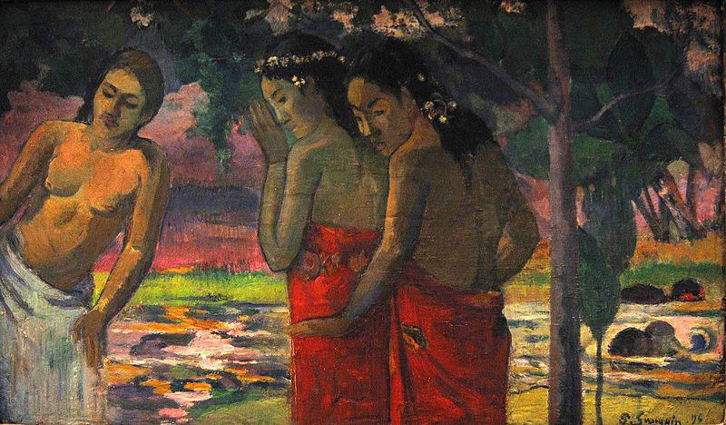 Paul Gauguin Three Tahitian Women oil painting image